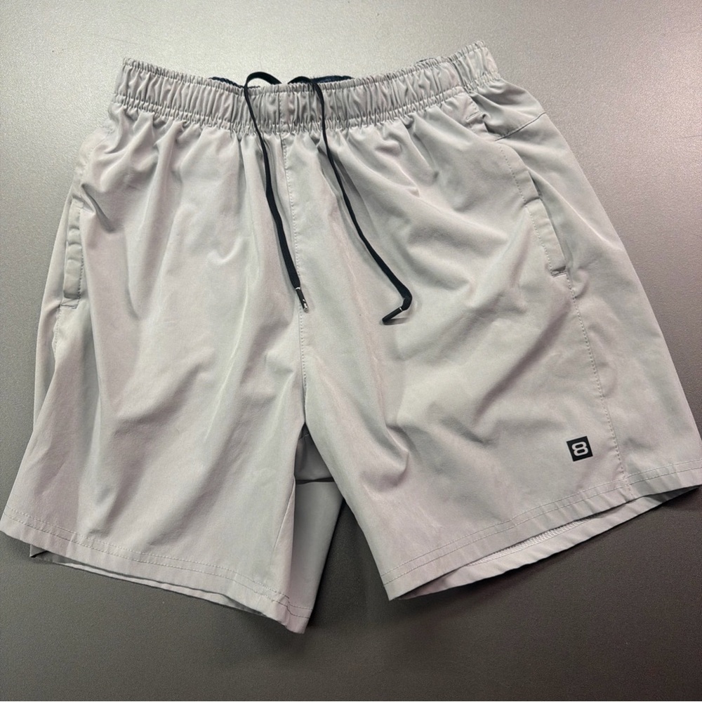 Men's Athletic Gym Shorts Running Workout Fitness Casual Cotton Blend Pockets